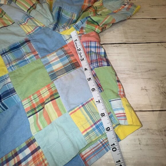 Brooks Brothers Shorts Sz 40 Patchwork Madras Plaid Preppy Colorful 9" Beachy - Picture 3 of 8